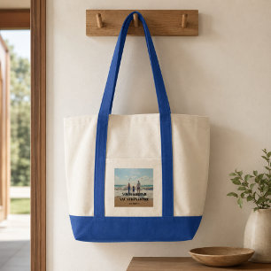 Photo vacation rental home host summer guests tote bag