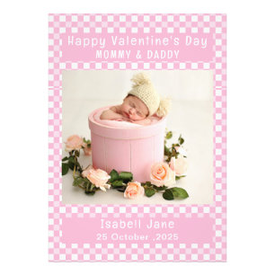 Photo Valentine For Mummy And Daddy New Parents  Print