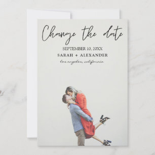 Photo - Vertical Change the Date - Top Text Invitation