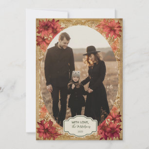 Photo Victorian Festive Christmas Holiday Card