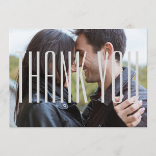 Photo W/ Empire Letters - Thank You Flat Card