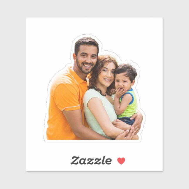 Photo Water Bottle Laptop Car Decal Your Own Photo (Sheet)