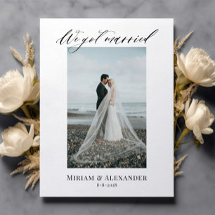 Photo We got married Wedding announcement Postcard