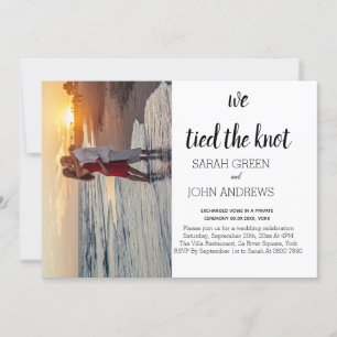 Photo We tied the knot wedding announcement