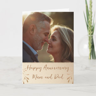 Photo Wedding Anniversary Card