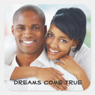 Photo Wedding Bridal Shower Modern Engagement Square Sticker