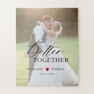 Photo wedding couple personalised jigsaw puzzle