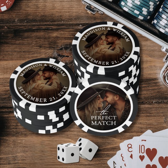 Photo Wedding Favour Poker Chips (Photo Wedding Favor Poker Chips)