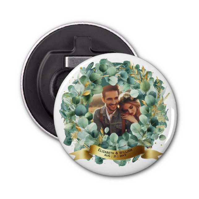 PHOTO Wedding Gift Newlyweds Anniversary Couples  Bottle Opener (Front)