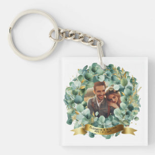 PHOTO Wedding Gift Newlyweds Anniversary Couples  Key Ring