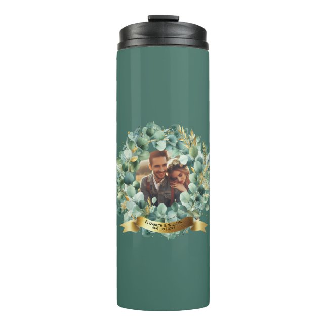 PHOTO Wedding Gift Newlyweds Anniversary Couples  Thermal Tumbler (Front)