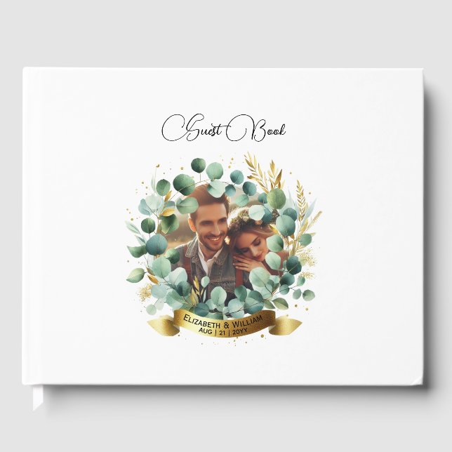 PHOTO Wedding GUEST BOOK Anniversary (Front)