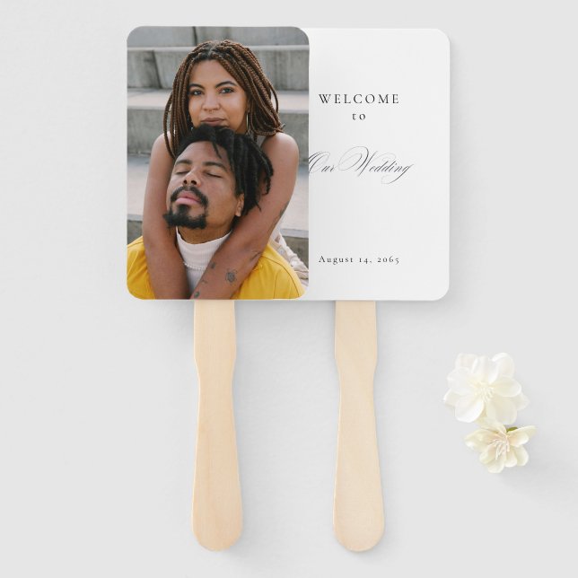 Photo Wedding Hand Fan (Front and Back)