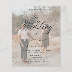 Photo Wedding Invitation