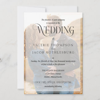 Photo Wedding Invitation