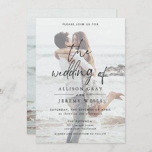 Photo Wedding Invitation
