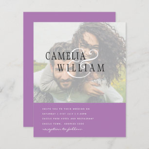 PHOTO Wedding Invitation Engagement Save the Date