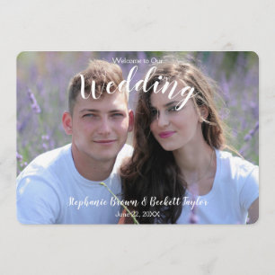 Photo Wedding Program