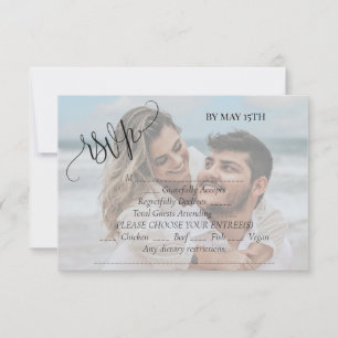 Photo wedding  RSVP card