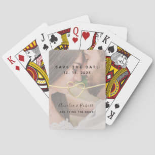 Photo Wedding Save The Date Playing Cards