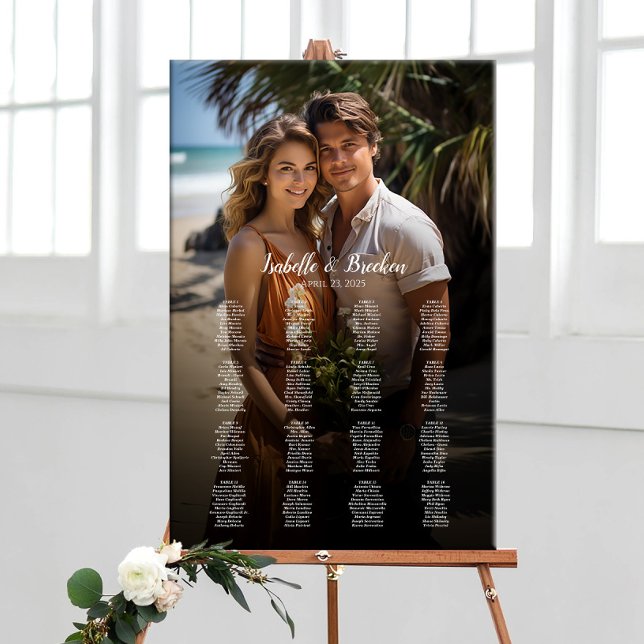 Photo wedding seating chart elegant 16 tables (Creator Uploaded)