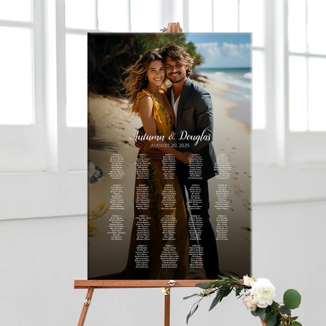 Photo wedding seating chart elegant 18 tables (Creator Uploaded)