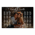 Photo wedding seating chart elegant seating plan