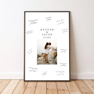 Photo Wedding Signature Guest Book Poster
