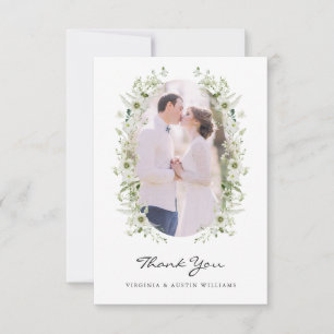 Photo Wedding Thank You Card
