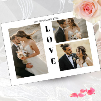 Photo Wedding Thank You Card