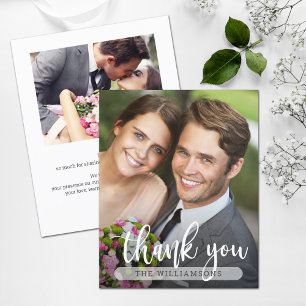 Photo Wedding Thank You Card