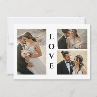 Photo Wedding Thank You Card