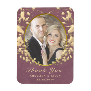Photo Wedding Thank You Favour Magnet