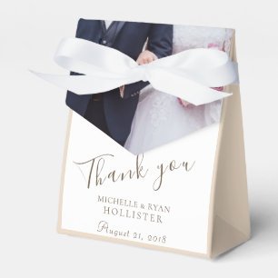 Photo Wedding Thank you Personalizable Favour Box