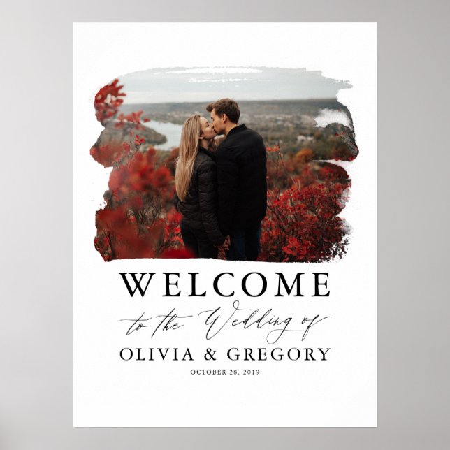 Photo Wedding Welcome Sign (Front)