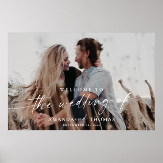 Photo Wedding Welcome Sign