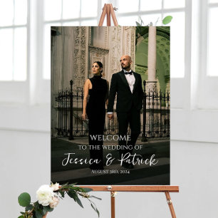 Photo wedding welcome sign fully customisable
