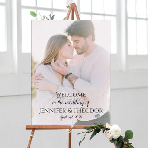 Photo wedding welcome sign fully customisable 