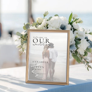 Photo WELCOME TO OUR WEDDING Poster