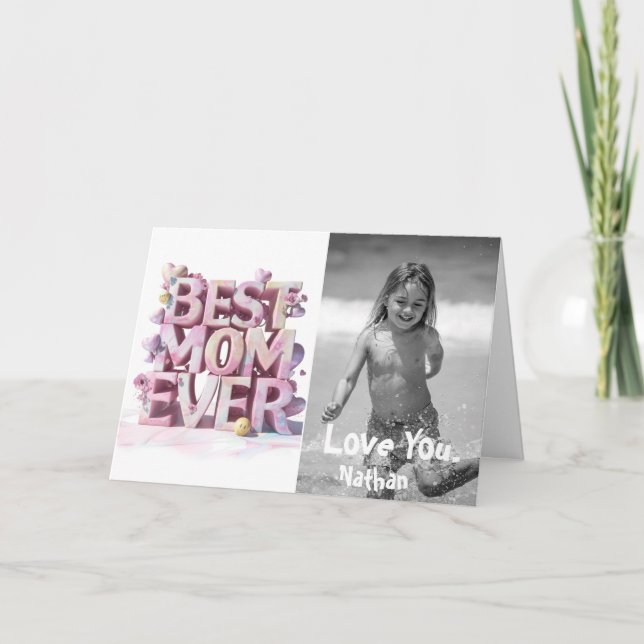 *~* Photo Whimsical Emoji AP72 Mother's Day Card (Front)