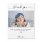 Photo white luxury thank you card magnet