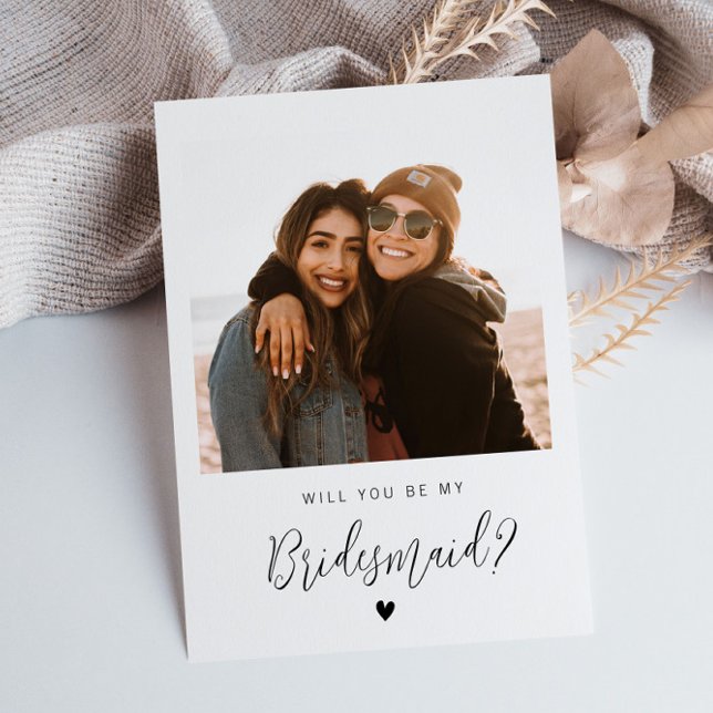 photo will you be my bridesmaid card (Creator Uploaded)