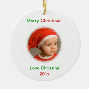 Photo Wishes Personalised Photo Ornament