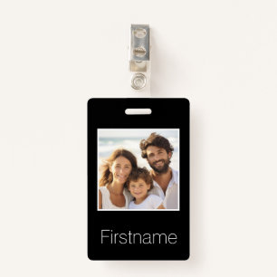Photo with Custom Name Identification Luggage ID Badge