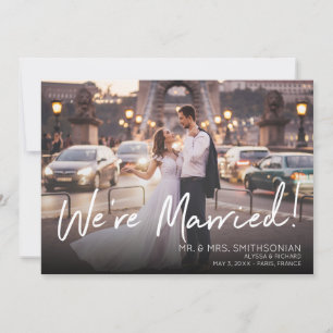 Photo Writing V2 Wedding & Reception Announcement