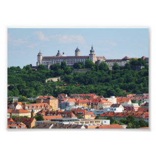 Photo Wuerzburg fortress Marienberg Print