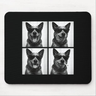 Photobooth Australian Cattle Dog Funny Dog Selfie Mouse Pad