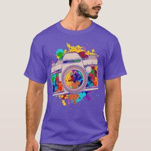 Photograph Colourful Camera Photo Photographer Pho T-Shirt