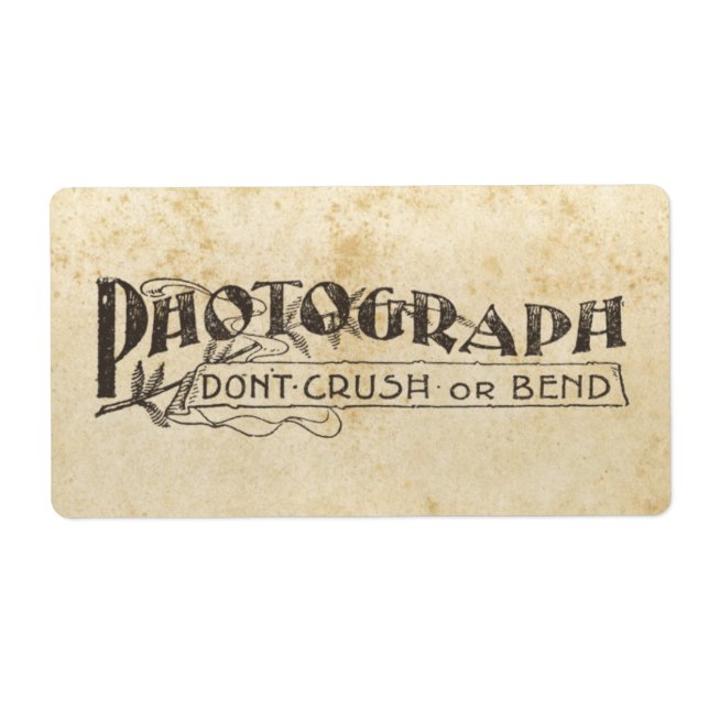 Photograph Don't Bend or Break Stickers (Front)
