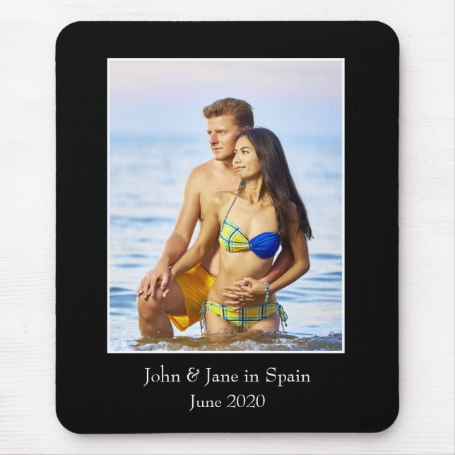 Photograph Frame, Custom Photo – Personalised Mouse Pad (Front)